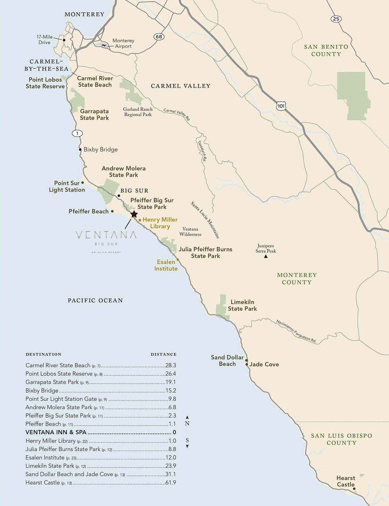 Big Sur Map