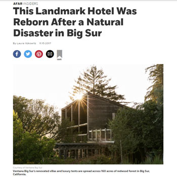 This Landmark Hotel Was Reborn After a Natural Disaster in Big Sur